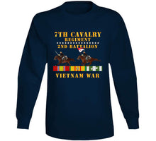 Load image into Gallery viewer, Army - 2nd Battalion, 7th Cavalry Regiment - Vietnam War Wt 2 Cav Riders And Vn Svc X 300 Classic T Shirt, Crewneck Sweatshirt, Hoodie, Long Sleeve