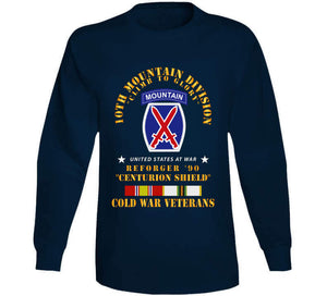 10th Mountain Division - Climb To Glory - Reforger 90, Centurion Shield  - Cold X 300 Classic T Shirt, Crewneck Sweatshirt, Hoodie, Long Sleeve