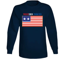 Load image into Gallery viewer, Flag - Western Forces - 2 Star Flag W Txt Long Sleeve Tee