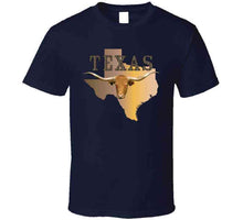 Load image into Gallery viewer, Texas - Rattler Skin -texas State Map W Longhorn - Classic T Shirt, Crewneck Sweatshirt, Hoodie, Long Sleeve