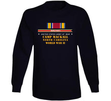Load image into Gallery viewer, Army - Camp Mckall, Nc W Svc Wwii W Streamer X 300 Classic T Shirt, Crewneck Sweatshirt, Hoodie, Long Sleeve