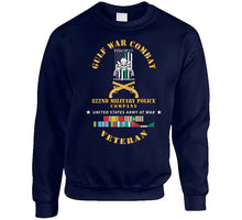 Load image into Gallery viewer, Gulf War Combat Vet - 822nd Mp Company Emblem W Gulf Svc X 300 Classic T Shirt, Crewneck Sweatshirt, Hoodie, Long Sleeve