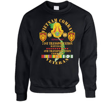 Load image into Gallery viewer, Army - Vietnam Combat Veteran W 71st Transportation Bn, 4th Trans Command W Vn Svc X 300 Classic T Shirt, Crewneck Sweatshirt, Hoodie, Long Sleeve