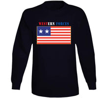 Load image into Gallery viewer, Flag - Western Forces - 2 Star Flag W Txt Long Sleeve Tee