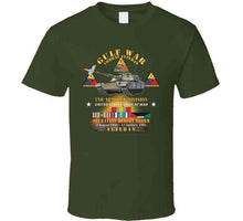 Load image into Gallery viewer, Desert Storm - 2nd Armored Div - Combat Veteran W Gulf Svc X 300 T Shirt