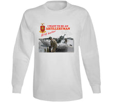 Load image into Gallery viewer, Artillery - M198 Howitzer - I Want To Be An Artilleryman Classic T Shirt, Crewneck Sweatshirt, Hoodie, Long Sleeve