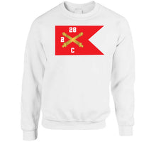 Load image into Gallery viewer, Army - C Brty, 2nd Battalion 28th Field Artillery Regiment - Red Wing Guidon X 300 Classic T Shirt, Crewneck Sweatshirt, Hoodie, Long Sleeve