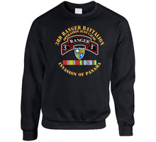 Load image into Gallery viewer, Army - Panama - 3rd Rgr Bn Operation Just Cause W Svc Ribbons X 300 Classic T Shirt, Crewneck Sweatshirt, Hoodie, Long Sleeve