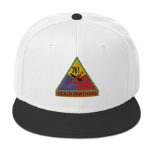 Load image into Gallery viewer, Snapback Hat - 761st Tank Battalion SSI w Name Tape