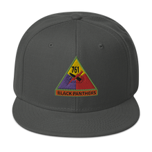 Load image into Gallery viewer, Snapback Hat - 761st Tank Battalion SSI w Name Tape
