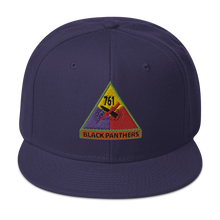 Load image into Gallery viewer, Snapback Hat - 761st Tank Battalion SSI w Name Tape