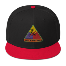 Load image into Gallery viewer, Snapback Hat - 761st Tank Battalion SSI w Name Tape
