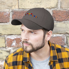Load image into Gallery viewer, Afghanistan War Service Ribbon Bar - Unisex Twill Hat - Direct to Garment (DTG) Printed