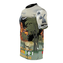 Load image into Gallery viewer, Unisex Cut & Sew Tee (AOP) - Helicopter Assault Against Viet Cong - Vietnam War