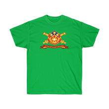 Load image into Gallery viewer, Unisex Ultra Cotton Tee - Army - 57th Artillery Brigade - Distinctive Unit Insignia (DUI) with Artillery Branch and Ribbon - American Patriot