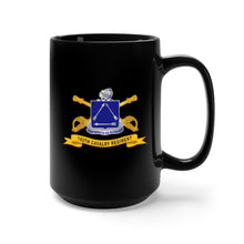 Load image into Gallery viewer, Black Mug 15oz - Army - 180th Cavalry Regiment w Br - Ribbon X 300