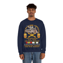 Load image into Gallery viewer, Unisex Heavy Blend Crewneck Sweatshirt - Army - 2nd Bn 83rd Artillery w M110 - Babenhausen Germany w COLD SVC