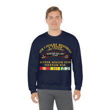 Load image into Gallery viewer, Unisex Heavy Blend Crewneck Sweatshirt - Army - F Troop, 4th Cavalry, Hunter Killer Team, Vietnam War with Vietnam Service Ribbons