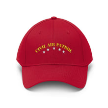 Load image into Gallery viewer, Twill Hat - CAP - Civil Air Patrol w Silver Stars - Hat - Direct to Garment (DTG) - Printed