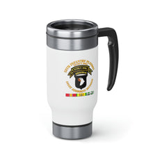 Load image into Gallery viewer, Stainless Steel Travel Mug with Handle, 14oz - Army - 58th Infantry Platoon - Scout Dog - w VN SVC