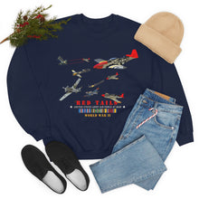 Load image into Gallery viewer, Unisex Heavy Blend Crewneck Sweatshirt - Army - AAC - 332nd Fighter Group - Red Tails - At War