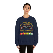 Load image into Gallery viewer, Unisex Heavy Blend Crewneck Sweatshirt - Army - F Troop, 4th Cavalry, Hunter Killer Team, Vietnam War with Vietnam Service Ribbons