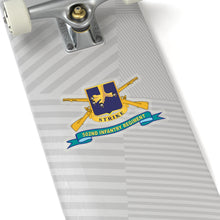 Load image into Gallery viewer, Kiss-Cut Stickers - Army - 502nd Infantry Regiment - DUI w Br - Ribbon X 300