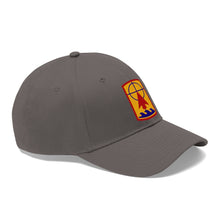 Load image into Gallery viewer, Unisex Twill Hat - 57th Artillery Brigade - Shoulder Sleeve Insignia (SSI) without Text - Direct to Garment (DTG) Printed