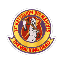 Load image into Gallery viewer, Kiss-Cut Stickers - USMC - 1st Bn 9th Marines wo Txt