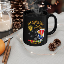 Load image into Gallery viewer, Black mug 11oz - Army - 1st Cavalry (Air Cav) - 1st Field Force w SVC