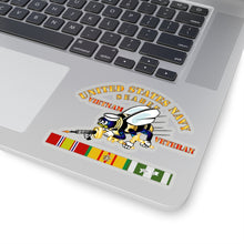 Load image into Gallery viewer, Kiss-Cut Stickers - Navy - Seabee - Vietnam Veteran - Step VN VET