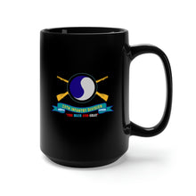 Load image into Gallery viewer, Black Mug 15oz - 29th Infantry Division - SSI - The Blue and Gray w Br - Ribbon X 300