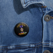Load image into Gallery viewer, Custom Pin Buttons - Purple Heart - WIA w VN SVC