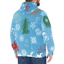 Load image into Gallery viewer, Santa Claus is coming to town New Men's All-Over Print Hoodie (Model H55)
