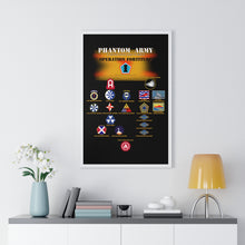Load image into Gallery viewer, Premium Framed Vertical Poster - Phantom Army (Ghost Army) - Operation Fortitude - World War II