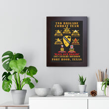 Load image into Gallery viewer, Framed Vertical Poster - Army - 2nd BCT, 1st Cav Division - BlackJack - All Sub Units w Ribbon X 300