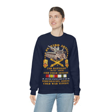 Load image into Gallery viewer, Unisex Heavy Blend Crewneck Sweatshirt - Army - 2nd Bn 83rd Artillery w M110 - Babenhausen Germany w COLD SVC