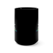 Load image into Gallery viewer, Black Mug 15oz - Army - 10th Mountain Division - SSI w Ski Branch - Ribbon X 300