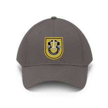 Load image into Gallery viewer, Unisex Twill Hat - 1st Special Forces Group (SFG) (Airborne) Flash with Crest - Direct to Garment (DTG) - Printed