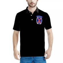 Load image into Gallery viewer, Custom Shirts All Over Print POLO Neck Shirts - Army - 10th Mountain Division wo Txt