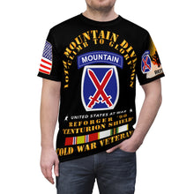 Load image into Gallery viewer, AOP - Army - 10th Mountain Division - Climb to Glory - REFORGER 90, Centurion Shield - Cold War Service Ribbons