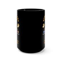 Load image into Gallery viewer, Black Mug 15oz - USMC - WWII - 3rd Bn, 5th Marines - w PAC SVC