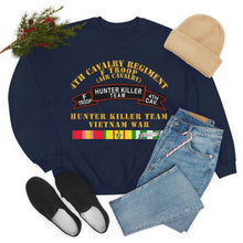 Load image into Gallery viewer, Unisex Heavy Blend Crewneck Sweatshirt - Army - F Troop, 4th Cavalry, Hunter Killer Team, Vietnam War with Vietnam Service Ribbons