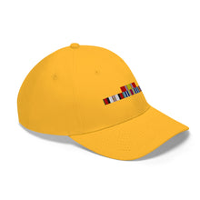 Load image into Gallery viewer, Afghanistan War Service Ribbon Bar - Unisex Twill Hat - Direct to Garment (DTG) Printed