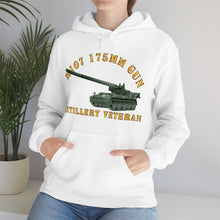 Load image into Gallery viewer, Unisex Heavy Blend™ Hooded Sweatshirt - Army - M107 - 175mm Gun - Artillery Veteran