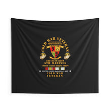Load image into Gallery viewer, Indoor Wall Tapestries - USMC - Cold War Vet - 3rd Bn, 5th Marines w COLD SVC X 300