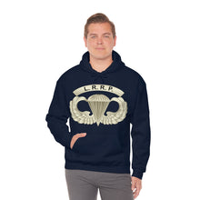 Load image into Gallery viewer, Unisex Heavy Blend Hooded Sweatshirt - Army - LRRP - Basic Airborne Badge w LRRP Tab X 300