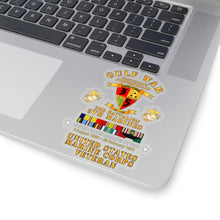 Load image into Gallery viewer, Kiss-Cut Stickers - USMC - Gulf War Veteran - 3rd Bn, 5th Marines w CAR GULF SVC