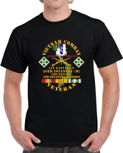 Load image into Gallery viewer, Army - Vietnam Combat Veteran W 1st Bn - 50th Inf - 3rd Bde 4th Inf Div 1968 W Vn Svc Classic T Shirt