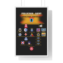 Load image into Gallery viewer, Premium Framed Vertical Poster - Phantom Army (Ghost Army) - Operation Fortitude - World War II